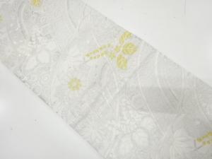 桐・菊に古典柄織り出し　袋帯